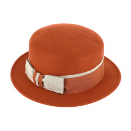 Felt Wool Rust Boater - Fiebig