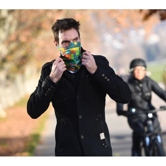 Brick Neck Warmer & Barrier Mask - Le Drapo Brick Neck Warmer & Barrier Mask - Le Drapo