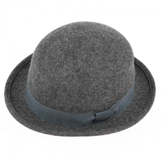 Chapeau Melon Sloven Feutre Laine Anthracite - Traclet