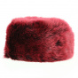 Toque Courchevel Faux Fur Bordeaux - Traclet