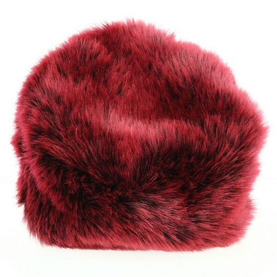 Toque Courchevel Faux Fur Bordeaux - Traclet