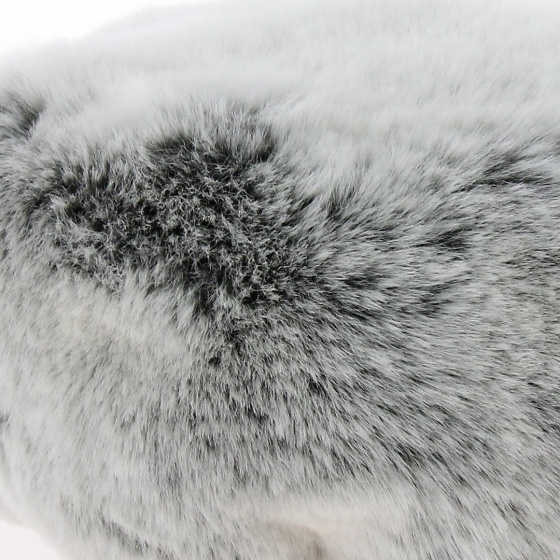 Toque Courchevel Fausse Fourrure Crème reflet gris - Traclet Toque Courchevel Fausse Fourrure Crème reflet gris - Traclet