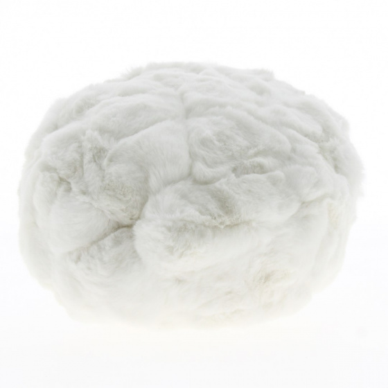 Toque Courchevel Faux Fur White Cloud - Traclet