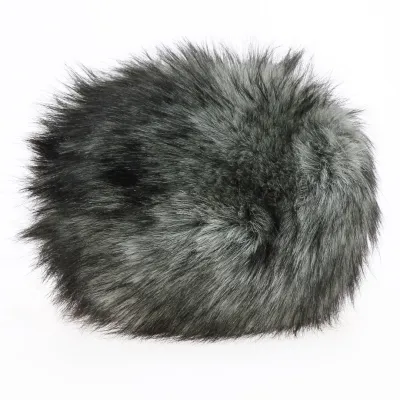 Toque Courchevel Faux fur Mottled grey - Traclet