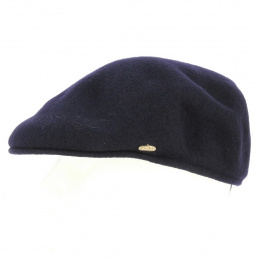 Pyrenees Teflon® Wool Navy Cap Beret - Traclet