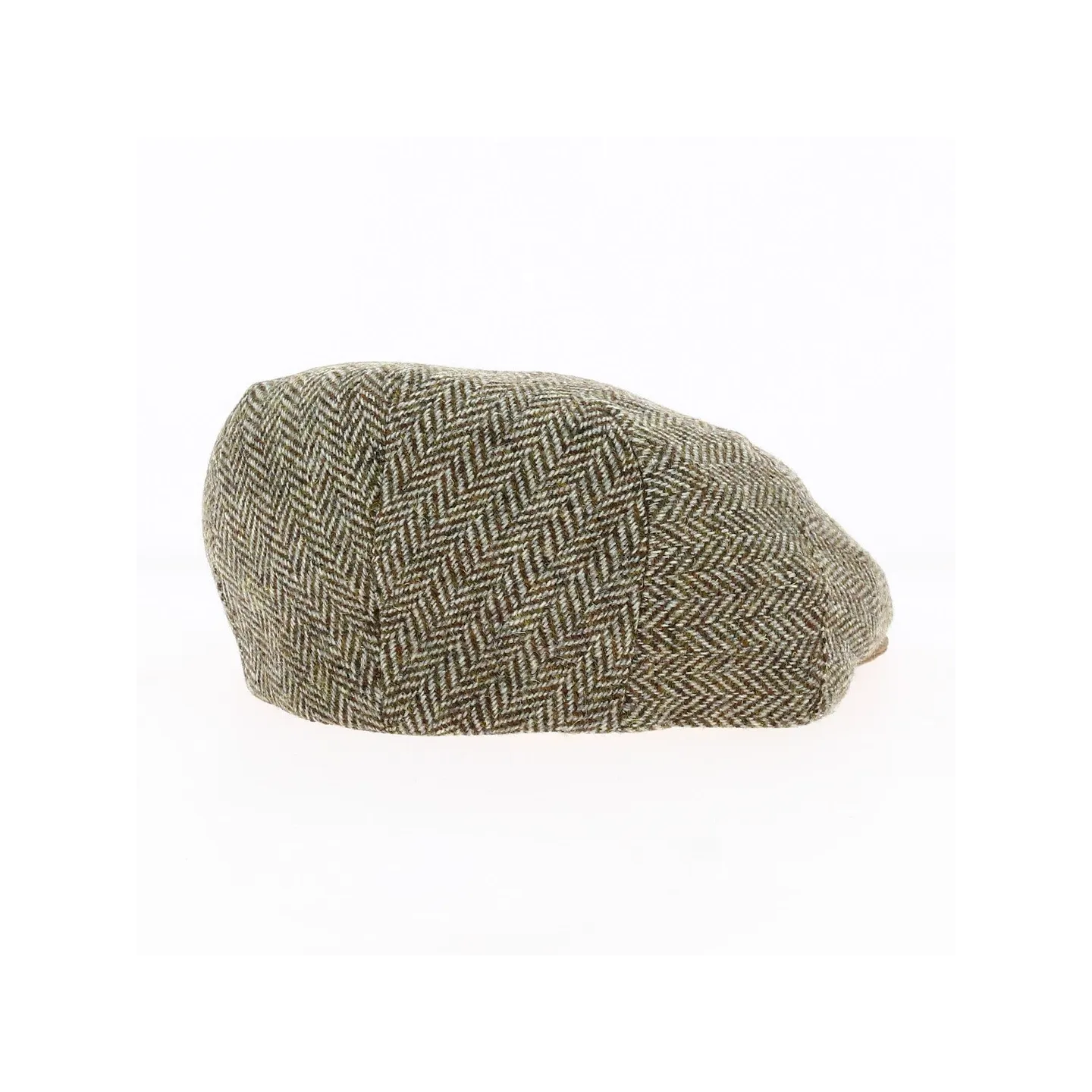 Casquette plate chevrons beige visière marron - Traclet