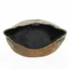 Casquette plate chevrons beige visière marron - Traclet