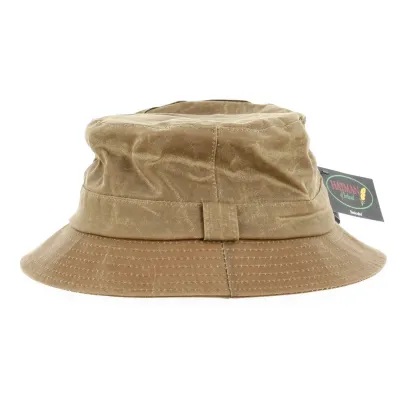 Bob Cotton Oiled Raincoat Camel - Hatman