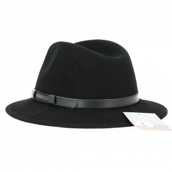 Traveller Nantes Black Felt Hat - Traclet