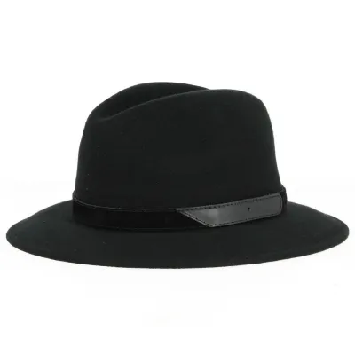 Chapeau Traveller Nantes Feutre Noir - Traclet