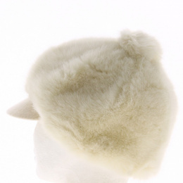 Casquette Gavroche Ivanna Fausse Fourrure Ecru - Traclet