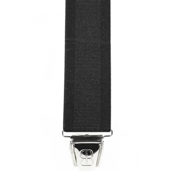 Solid Color Clip-on Suspenders Made in France