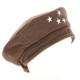 Béret polaire avec Etoile métal marron - Angiolo