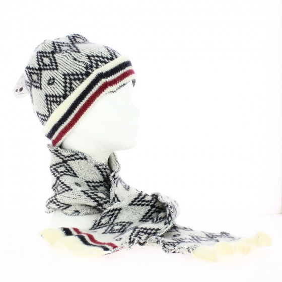 Le cocorico hat and scarf set - Perrin Le cocorico hat and scarf set - Perrin