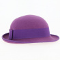 Children's Purple Wool Felt Bowler Hat - Wegener