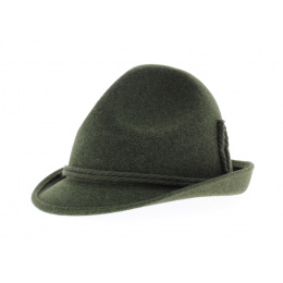 Tyrolean hat Felt Wool Black - Traclet