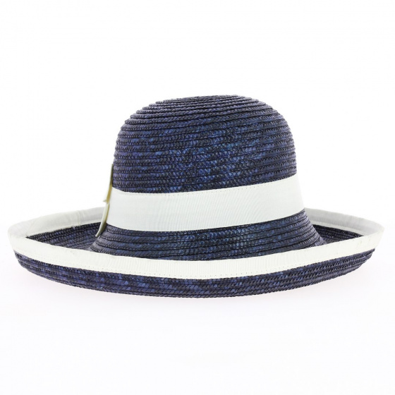 Elyne Bordered Straw Ceremonial Hat - Traclet