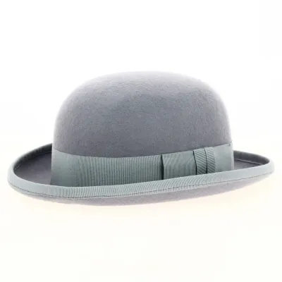 Chapeau melon Feutre Laine Bleu-gris - Traclet