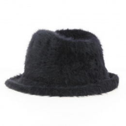Trilby Angora Hat Black- Traclet