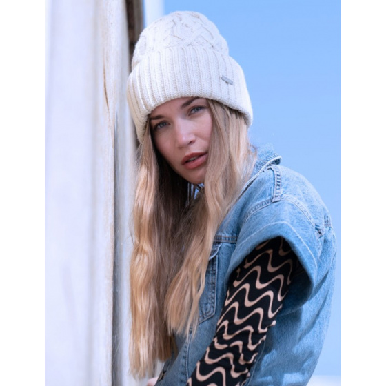 Urula knitted hat Ecru- Pipolaki
