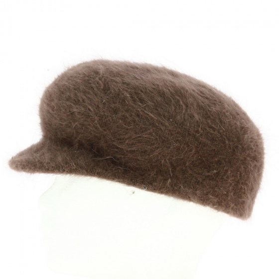 Casquette Gavroche Angora marron - Traclet Casquette Gavroche Angora marron - Traclet