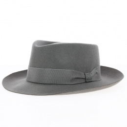 Fedora Grey Wool Felt Hat - Traclet