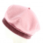 Women's Ambrines Pink Wool Beret - Traclet