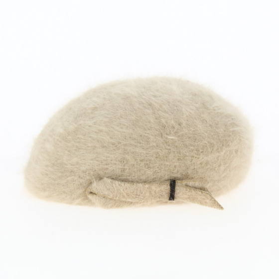 Beige angora beret - Traclet