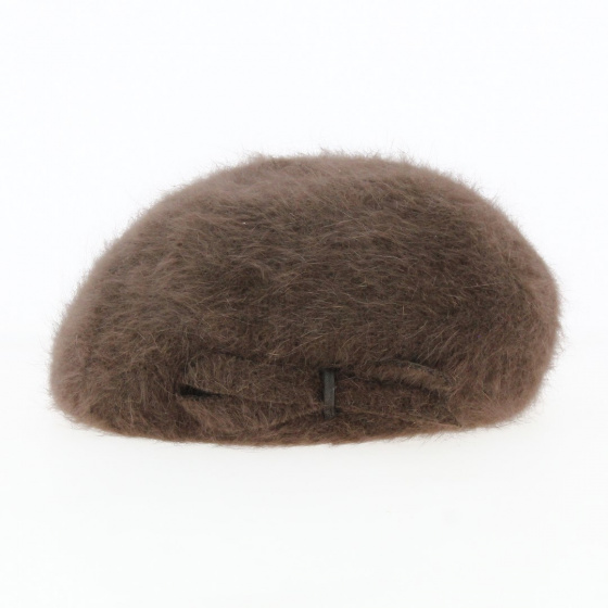 Brown angora beret - Traclet