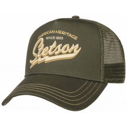 American Heritage Trucker Baseball Cap Khaki - Stetson
