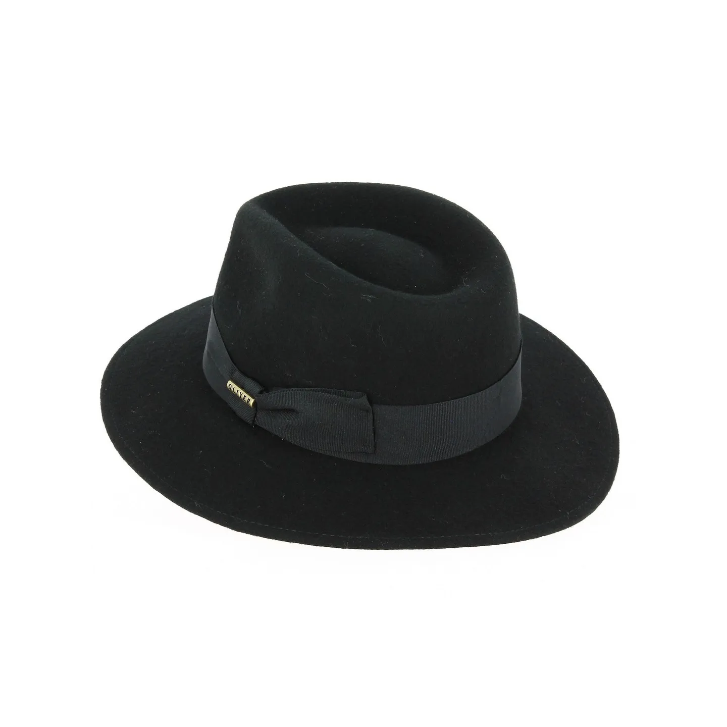 Chapeau Fedora Chester Feutre Laine Noir - Traclet