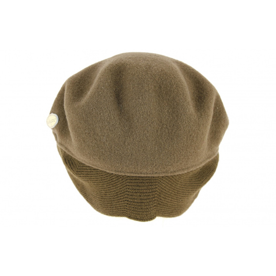 Kangol 504 Camel Wool Ear Flap Cap