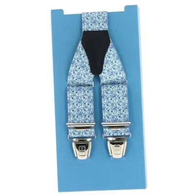 Little Flower Pattern Suspenders - Traclet