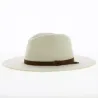 Chapeau Fedora Field Proper Feutre Laine Blanc - Brixton