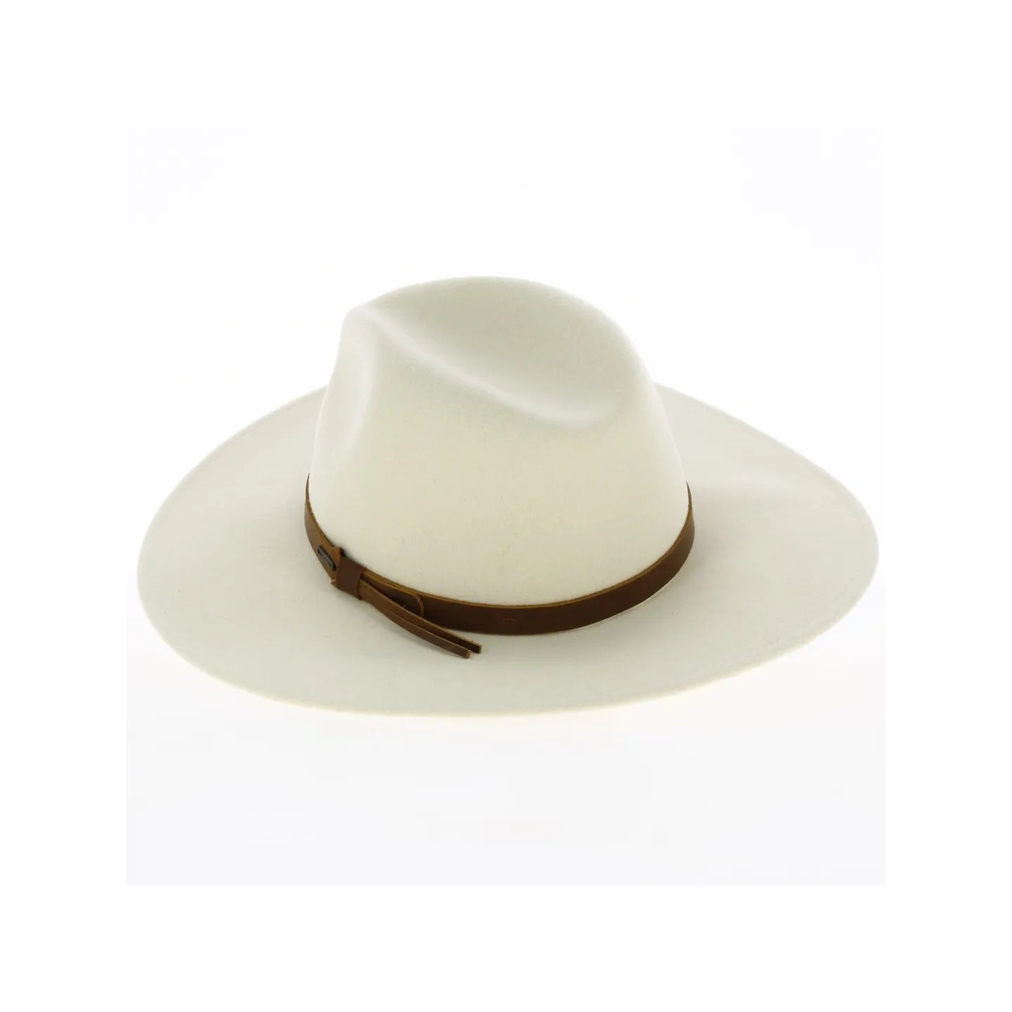 Chapeau Fedora Field Proper Feutre Laine Blanc - Brixton