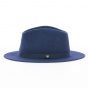 Fedora Hat Messer Packable Navy Wool Felt - Brixton