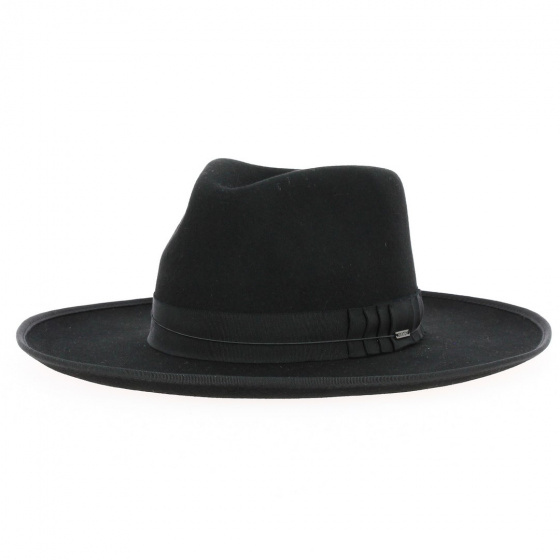 Fedora Reno Black Felt Hat - Brixton