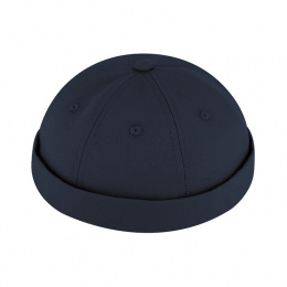 Navy Cotton Brindisi Docker Beanie UPF 50+ - Traclet
