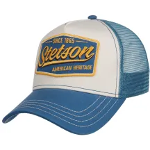 Casquette Baseball Trucker Last Drop Bleu Ciel - Stetson