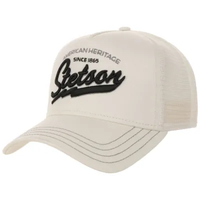Casquette Baseball Trucker American Heritage Blanche - Stetson