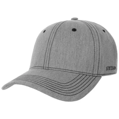 Casquette Baseball Coton Gris clair - Stetson