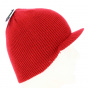 The basic beanie Red - Coal