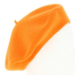 Béret Paris Laine Orange - Héritage par Laulhère