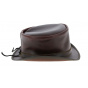 Hampton Leather Half Top Hat Olive - Head'nHome