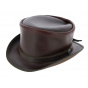 Hampton Leather Half Top Hat Olive - Head'nHome