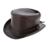 Hampton Leather Half Top Hat Olive - Head'nHome Reference: 17669| Traclet Hat Shop