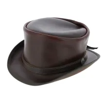Hampton Leather Half Top Hat - Head'nHome Reference: 17671 | Traclet Hat Shop