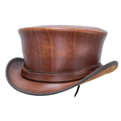 Hampton Half Top Hat Camel Leather - Head'nHome