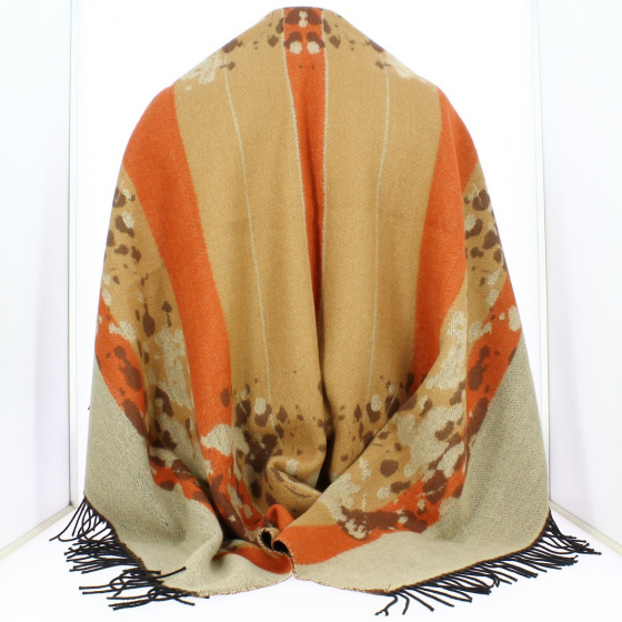 Poncho Motifs Rorschach brown verso - Traclet