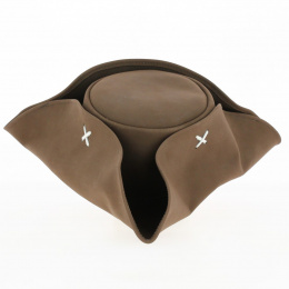 Leather tricorn hat - Jack Sparrow